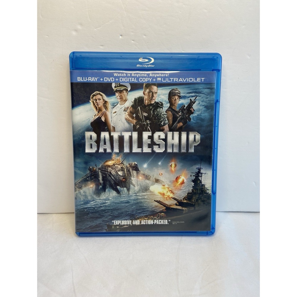 Battleship Blu-ray DVD Combo Taylor Kitsch‎ Rihanna Liam Neeson Action Movie